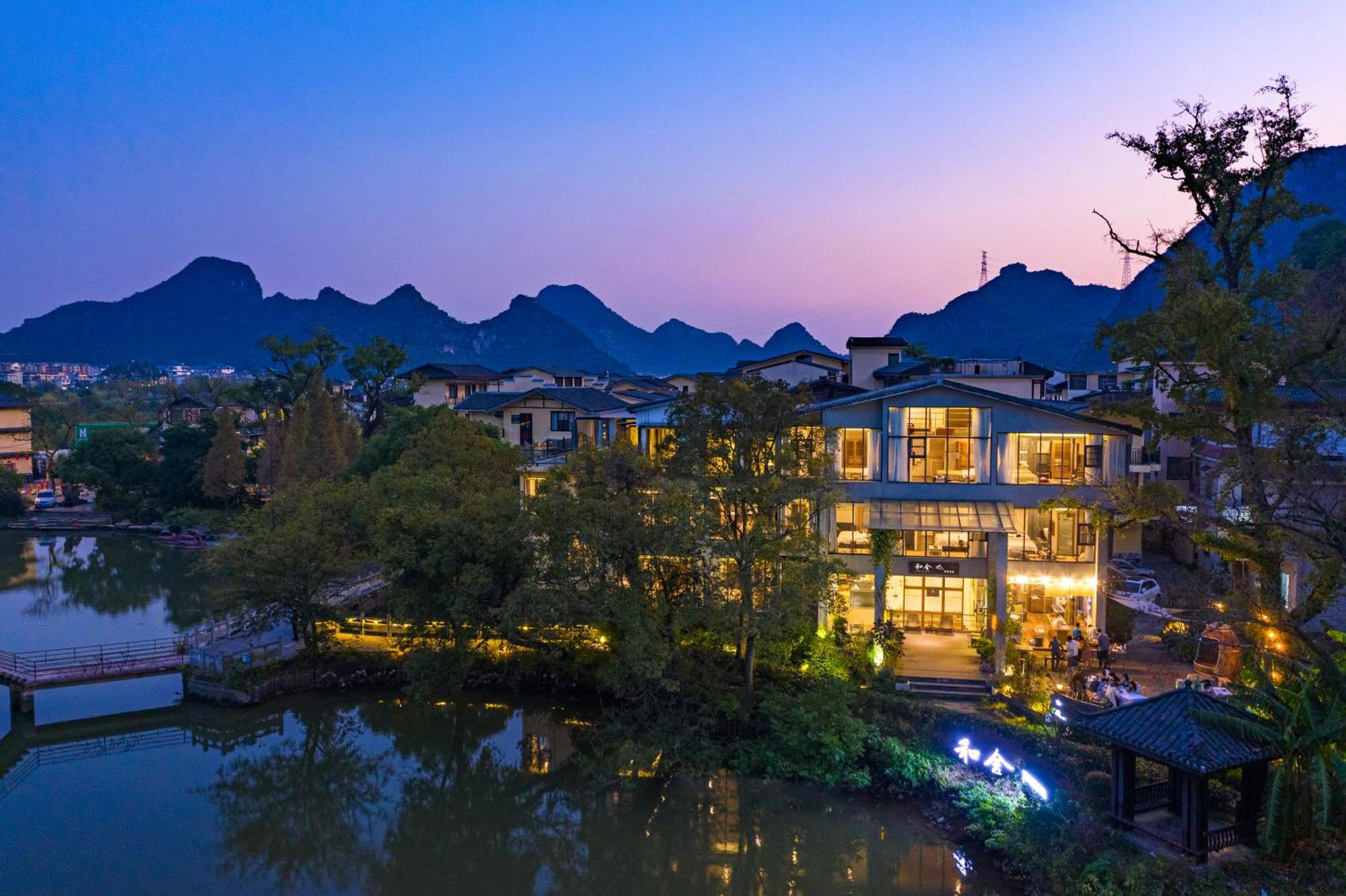 Guilin Heshe Lakeside Resort-Free Pick Up Service Stay Two Nights Exterior photo