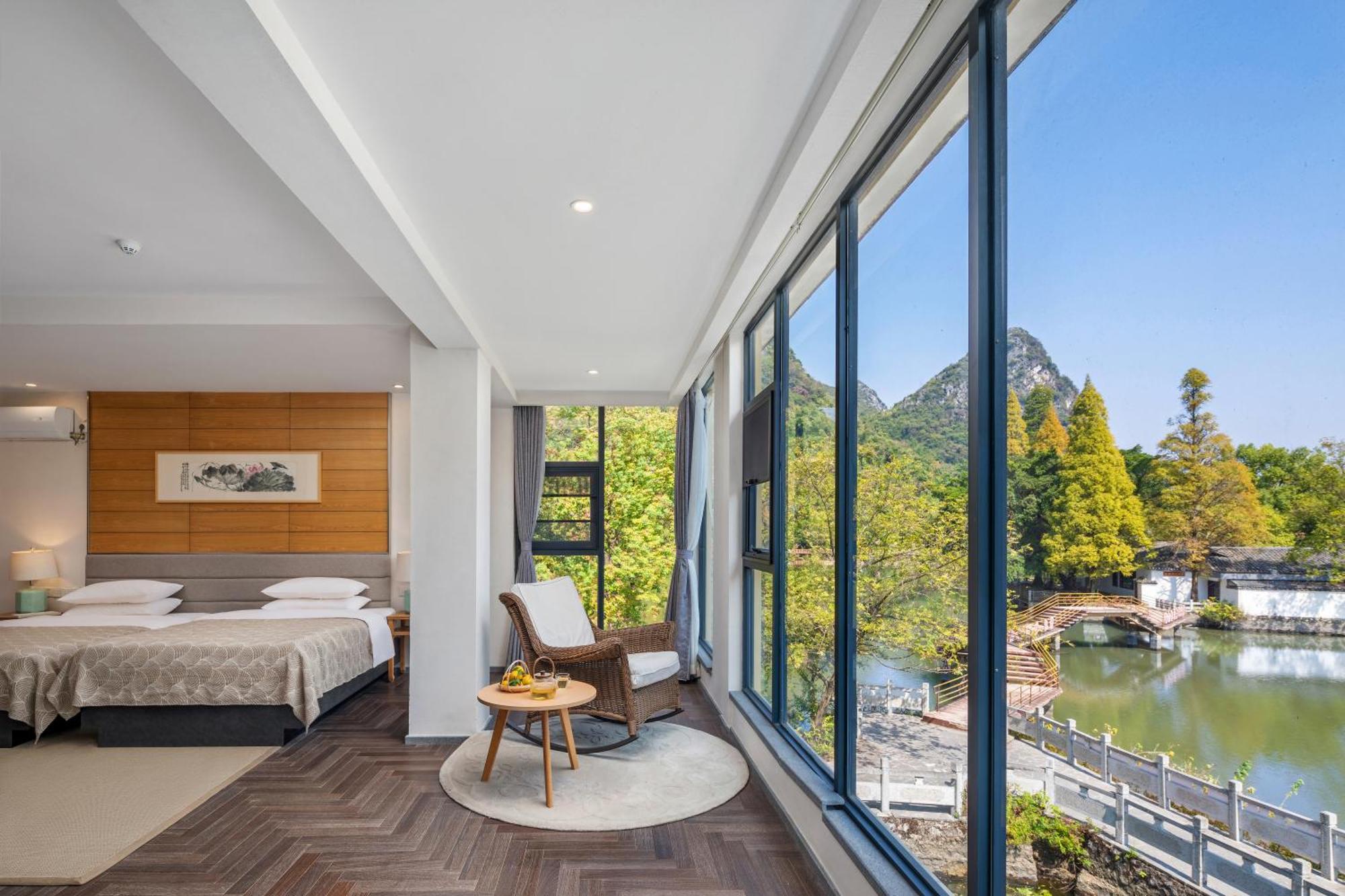 Guilin Heshe Lakeside Resort-Free Pick Up Service Stay Two Nights Exterior photo